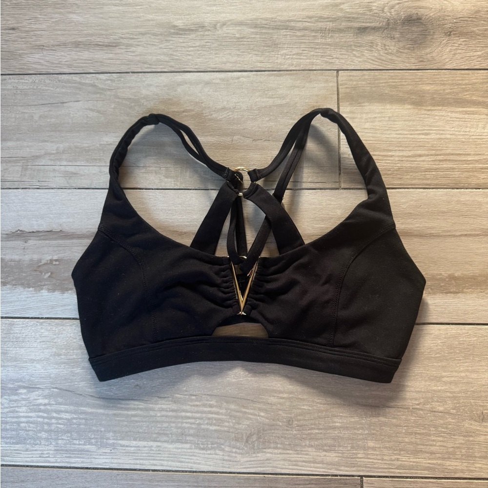 Bombshell Sportswear Black Strappy Sports Bra